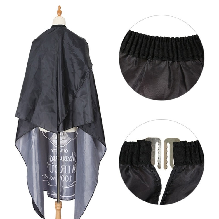 Fashion Hair Salon Haircut Dyed Hair Oiled Shawl, Pure Black, Pure White, White Black Edge