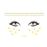 20 PCS Waterproof Bronzing Face Tattoo Stickers Party Masquerade Face Stickers, VS-011, VS-012, VS-013, VS-014, VS-015, VS-016, VS-017, VS-018, VS-019, VS-022, VS-023, VS-024, VS-025, VS-027, VS-028, VS-029, VS-030, VS-031, VS-032, VS-033