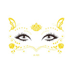 20 PCS Waterproof Bronzing Face Tattoo Stickers Party Masquerade Face Stickers, VS-011, VS-012, VS-013, VS-014, VS-015, VS-016, VS-017, VS-018, VS-019, VS-022, VS-023, VS-024, VS-025, VS-027, VS-028, VS-029, VS-030, VS-031, VS-032, VS-033