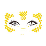 20 PCS Waterproof Bronzing Face Tattoo Stickers Party Masquerade Face Stickers, VS-011, VS-012, VS-013, VS-014, VS-015, VS-016, VS-017, VS-018, VS-019, VS-022, VS-023, VS-024, VS-025, VS-027, VS-028, VS-029, VS-030, VS-031, VS-032, VS-033