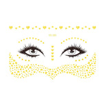 20 PCS Waterproof Bronzing Face Tattoo Stickers Party Masquerade Face Stickers, VS-011, VS-012, VS-013, VS-014, VS-015, VS-016, VS-017, VS-018, VS-019, VS-022, VS-023, VS-024, VS-025, VS-027, VS-028, VS-029, VS-030, VS-031, VS-032, VS-033