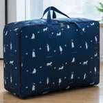 Oxford Cloth Quilt Moisture-Proof & Waterproof Storage Bag Zipper Portable Moving Luggage Bag, 55x33x20cm, 58x38x22cm, 60x50x25cm