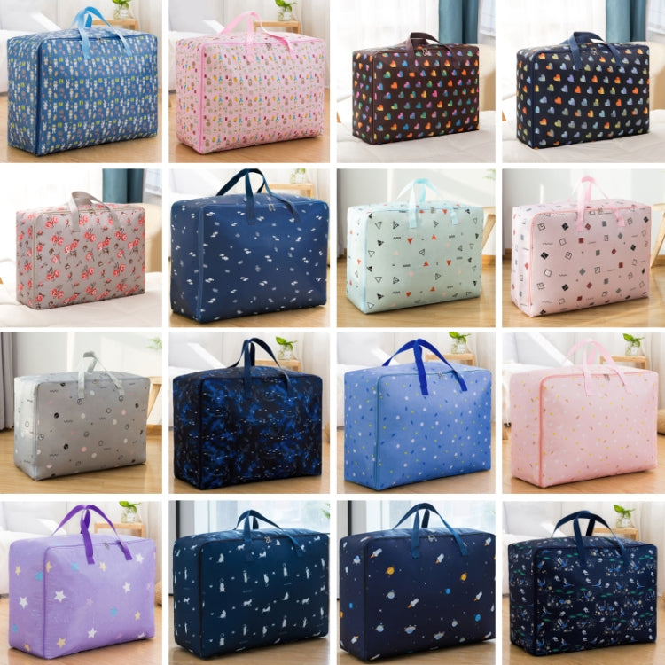 Oxford Cloth Quilt Moisture-Proof & Waterproof Storage Bag Zipper Portable Moving Luggage Bag, 55x33x20cm, 58x38x22cm, 60x50x25cm