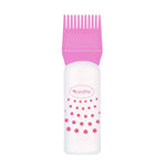 Hair Dyeing Hair Care Dry Cleaning Bottle Squeeze Transparent Rinse Scale Bottle Hairdressing Tools, Black, Blue, Pink