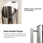 Bar Cocktail Pot Stainless Steel Straight Tie Pot Cold Kettle Juice Pot Coffee Pot, 2L, 1.5L, 1L