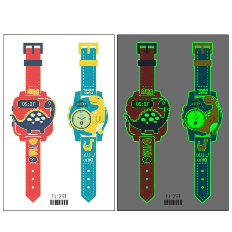 20 PCS Children Waterproof Luminous Cartoon Watch Tattoo Stickers, Ei-289, EI-290, Ei-291, EI-292, Ei-293, Ei-294, Ei-295, Ei-296, Ei-297, Ei-298, Ei-299, EI-300