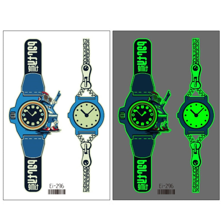 20 PCS Children Waterproof Luminous Cartoon Watch Tattoo Stickers, Ei-289, EI-290, Ei-291, EI-292, Ei-293, Ei-294, Ei-295, Ei-296, Ei-297, Ei-298, Ei-299, EI-300