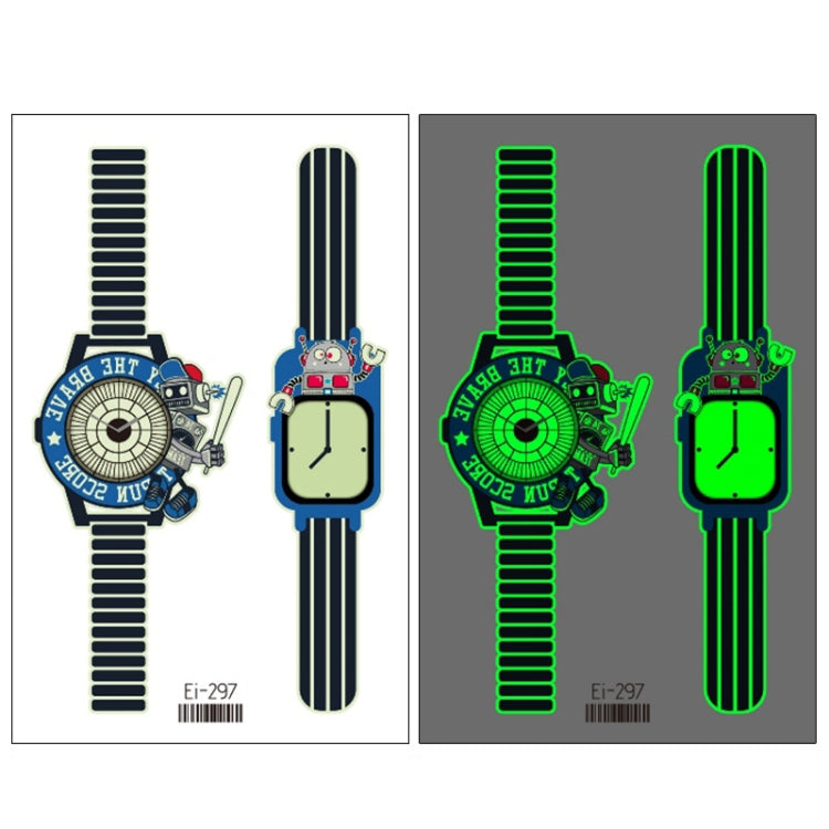 20 PCS Children Waterproof Luminous Cartoon Watch Tattoo Stickers, Ei-289, EI-290, Ei-291, EI-292, Ei-293, Ei-294, Ei-295, Ei-296, Ei-297, Ei-298, Ei-299, EI-300