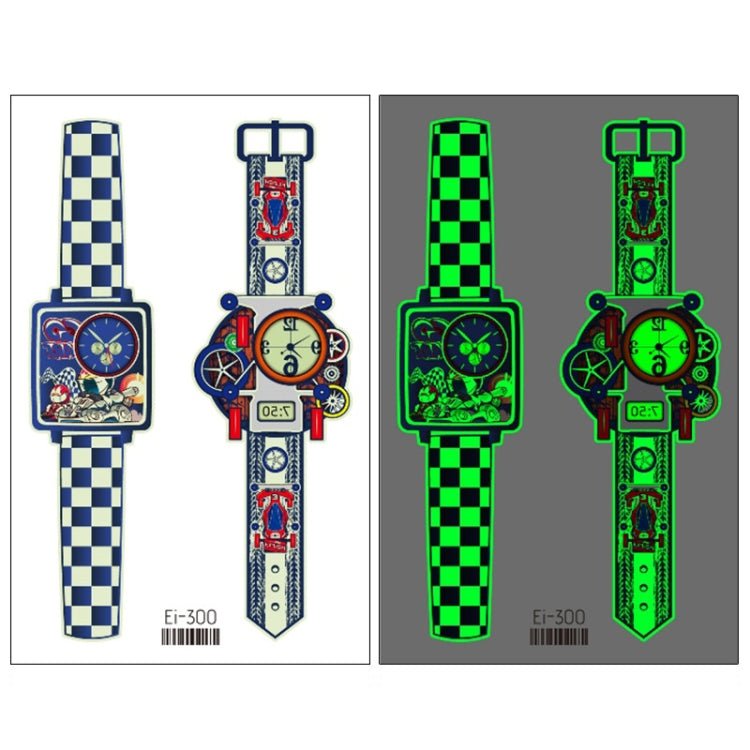 20 PCS Children Waterproof Luminous Cartoon Watch Tattoo Stickers, Ei-289, EI-290, Ei-291, EI-292, Ei-293, Ei-294, Ei-295, Ei-296, Ei-297, Ei-298, Ei-299, EI-300
