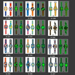 20 PCS Children Waterproof Luminous Cartoon Watch Tattoo Stickers, Ei-289, EI-290, Ei-291, EI-292, Ei-293, Ei-294, Ei-295, Ei-296, Ei-297, Ei-298, Ei-299, EI-300