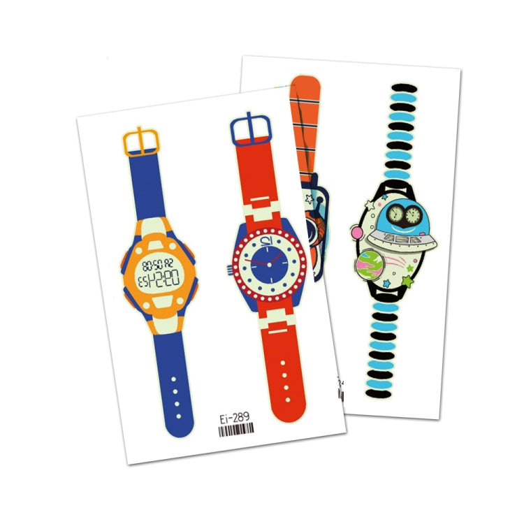 20 PCS Children Waterproof Luminous Cartoon Watch Tattoo Stickers, Ei-289, EI-290, Ei-291, EI-292, Ei-293, Ei-294, Ei-295, Ei-296, Ei-297, Ei-298, Ei-299, EI-300