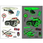 20 PCS Waterproof Children Luminous Cartoon Transport Car Tattoo Sticker, Ei-261, Ei-262, Ei-263, Ei-264, Ei-265, Ei-266, Ei-267, Ei-268, Ei-269, Ei-270, Ei-271, Ei-272, Ei-273, Ei-274, Ei-275, Ei-276
