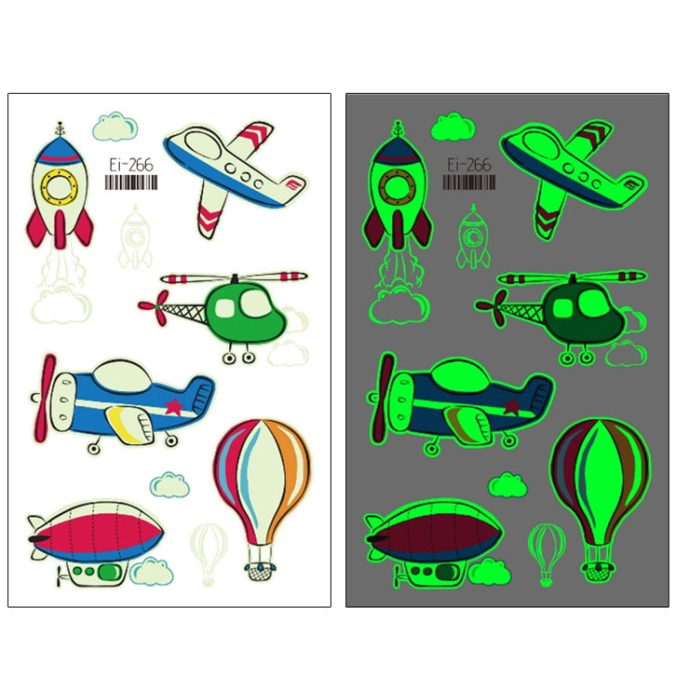 20 PCS Waterproof Children Luminous Cartoon Transport Car Tattoo Sticker, Ei-261, Ei-262, Ei-263, Ei-264, Ei-265, Ei-266, Ei-267, Ei-268, Ei-269, Ei-270, Ei-271, Ei-272, Ei-273, Ei-274, Ei-275, Ei-276