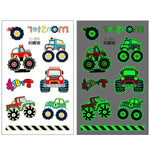 20 PCS Waterproof Children Luminous Cartoon Transport Car Tattoo Sticker, Ei-261, Ei-262, Ei-263, Ei-264, Ei-265, Ei-266, Ei-267, Ei-268, Ei-269, Ei-270, Ei-271, Ei-272, Ei-273, Ei-274, Ei-275, Ei-276