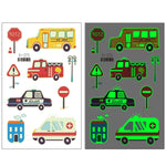 20 PCS Waterproof Children Luminous Cartoon Transport Car Tattoo Sticker, Ei-261, Ei-262, Ei-263, Ei-264, Ei-265, Ei-266, Ei-267, Ei-268, Ei-269, Ei-270, Ei-271, Ei-272, Ei-273, Ei-274, Ei-275, Ei-276