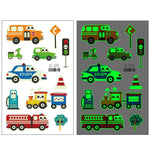20 PCS Waterproof Children Luminous Cartoon Transport Car Tattoo Sticker, Ei-261, Ei-262, Ei-263, Ei-264, Ei-265, Ei-266, Ei-267, Ei-268, Ei-269, Ei-270, Ei-271, Ei-272, Ei-273, Ei-274, Ei-275, Ei-276