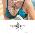 10 PCS Waterproof Tattoo Sticker Clavicle Chest Scar Covering Sticker, BC-025, BC-026, BC-027, BC-028, BC-029, BC-030, BC-031, BC-032, BC-033, BC-034, BC-035, BC-036