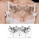 10 PCS Waterproof Tattoo Sticker Clavicle Chest Scar Covering Sticker, BC-025, BC-026, BC-027, BC-028, BC-029, BC-030, BC-031, BC-032, BC-033, BC-034, BC-035, BC-036