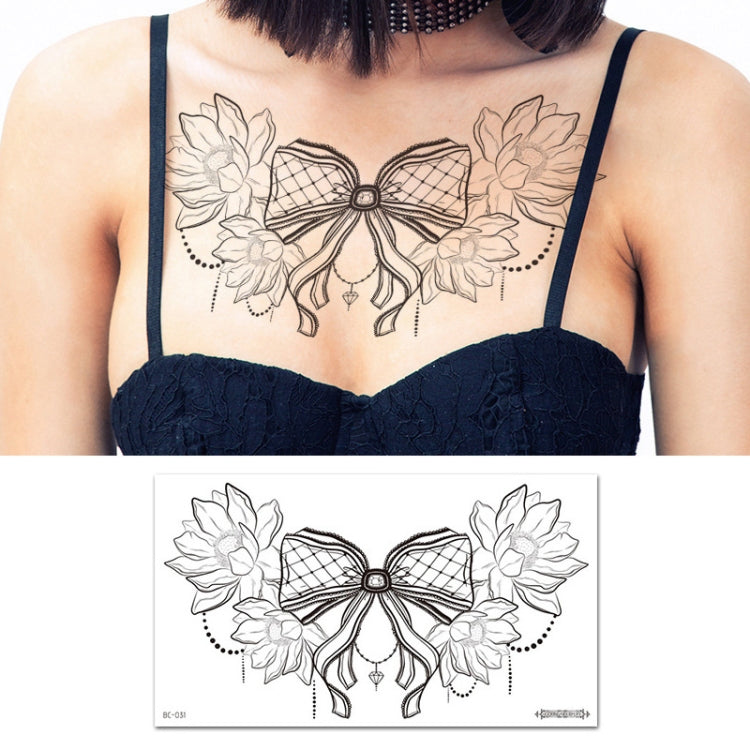 10 PCS Waterproof Tattoo Sticker Clavicle Chest Scar Covering Sticker, BC-025, BC-026, BC-027, BC-028, BC-029, BC-030, BC-031, BC-032, BC-033, BC-034, BC-035, BC-036