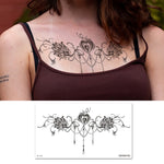 10 PCS Waterproof Tattoo Sticker Clavicle Chest Scar Covering Sticker, BC-025, BC-026, BC-027, BC-028, BC-029, BC-030, BC-031, BC-032, BC-033, BC-034, BC-035, BC-036