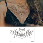 10 PCS Waterproof Tattoo Sticker Clavicle Chest Scar Covering Sticker, BC-025, BC-026, BC-027, BC-028, BC-029, BC-030, BC-031, BC-032, BC-033, BC-034, BC-035, BC-036