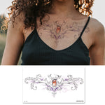 10 PCS Waterproof Tattoo Sticker Clavicle Chest Scar Covering Sticker, BC-025, BC-026, BC-027, BC-028, BC-029, BC-030, BC-031, BC-032, BC-033, BC-034, BC-035, BC-036