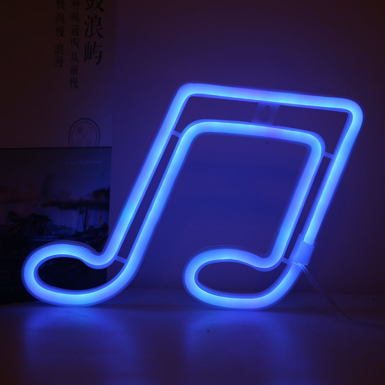 Musical Note Neon Light Modeling Lighting Room Decoration Lights, Blue Light, Red Light, Colorful Light, Pink Light