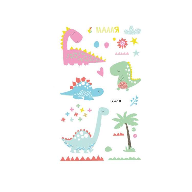 20 PCS Waterproof Anti-Sweat Children Cute Cartoon Animal Tattoo Stickers, EC-581, EC-582, EC-583, EC-584, EC-585, EC-590, EC-531, EC-591, EC-592, EC-593, EC-594, EC-614, EC-615, EC-617, EC-618