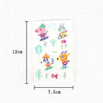 20 PCS Waterproof Anti-Sweat Children Cute Cartoon Animal Tattoo Stickers, EC-581, EC-582, EC-583, EC-584, EC-585, EC-590, EC-531, EC-591, EC-592, EC-593, EC-594, EC-614, EC-615, EC-617, EC-618