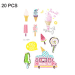 20 PCS Waterproof Sweatproof Cartoon Child Tattoo Stickers, EC-013, EC-014, EC-018, EC-019, EC-020, EC-021, EC-022, EC-023, EC-024, EC-025, EC-028, EC-029, EC-030, EC-032, EC-035