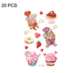 20 PCS Waterproof Sweatproof Cartoon Child Tattoo Stickers, EC-013, EC-014, EC-018, EC-019, EC-020, EC-021, EC-022, EC-023, EC-024, EC-025, EC-028, EC-029, EC-030, EC-032, EC-035