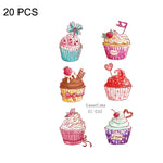 20 PCS Waterproof Sweatproof Cartoon Child Tattoo Stickers, EC-013, EC-014, EC-018, EC-019, EC-020, EC-021, EC-022, EC-023, EC-024, EC-025, EC-028, EC-029, EC-030, EC-032, EC-035