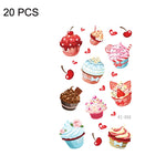 20 PCS Waterproof Sweatproof Cartoon Child Tattoo Stickers, EC-013, EC-014, EC-018, EC-019, EC-020, EC-021, EC-022, EC-023, EC-024, EC-025, EC-028, EC-029, EC-030, EC-032, EC-035