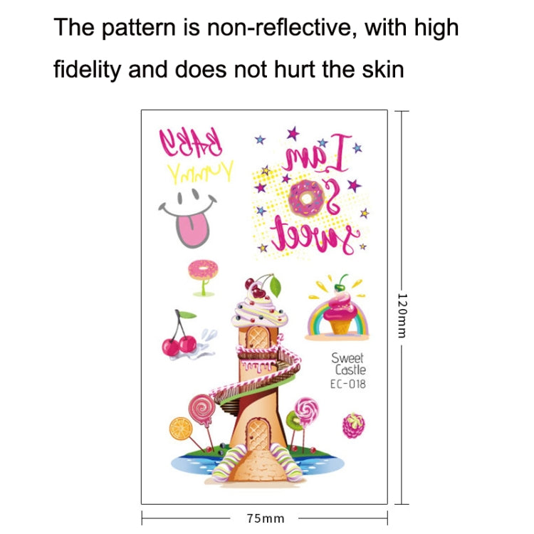 20 PCS Waterproof Sweatproof Cartoon Child Tattoo Stickers, EC-013, EC-014, EC-018, EC-019, EC-020, EC-021, EC-022, EC-023, EC-024, EC-025, EC-028, EC-029, EC-030, EC-032, EC-035