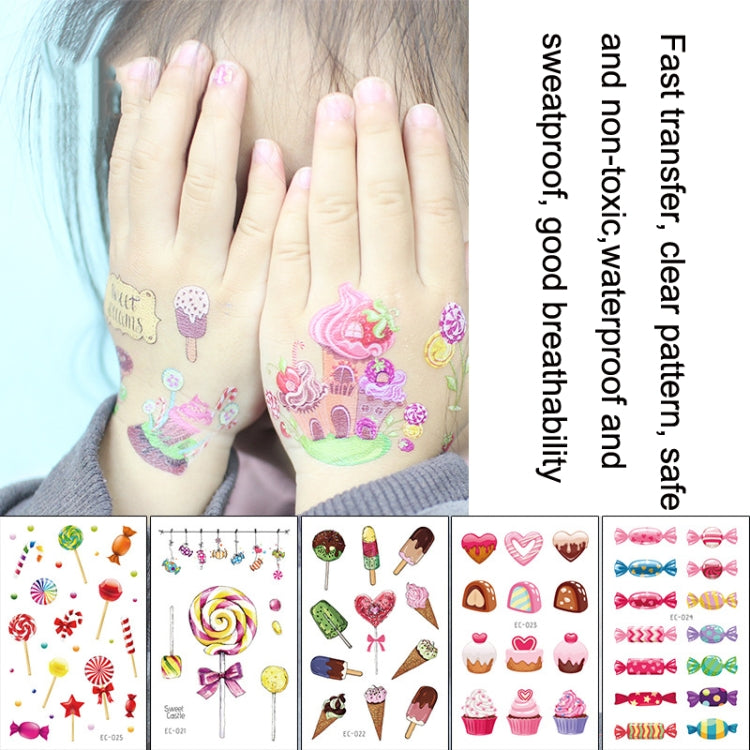 20 PCS Waterproof Sweatproof Cartoon Child Tattoo Stickers, EC-013, EC-014, EC-018, EC-019, EC-020, EC-021, EC-022, EC-023, EC-024, EC-025, EC-028, EC-029, EC-030, EC-032, EC-035