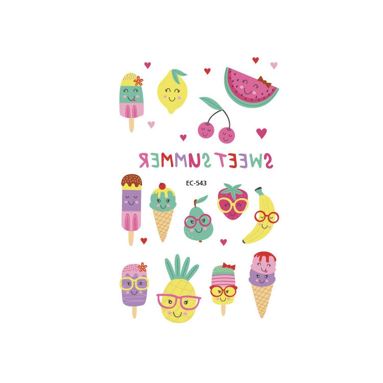20 PCS Waterproof Painted Fruits Vegetables Plants Children Tattoo Stickers, EC-531, EC-532, EC-533, EC-534, EC-535, EC-536, EC-537, EC-538, EC-539, EC-540, EC-541, EC-542, EC-543, EC-544, EC-545, EC-546, EC-547, EC-548, EC-549, EC-550, EC-551, EC-552 ...