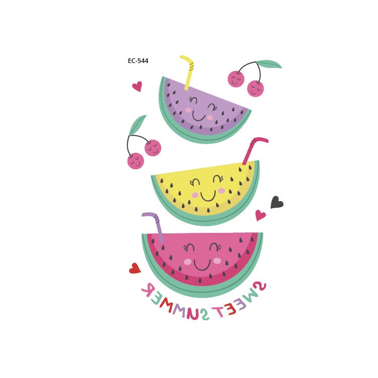 20 PCS Waterproof Painted Fruits Vegetables Plants Children Tattoo Stickers, EC-531, EC-532, EC-533, EC-534, EC-535, EC-536, EC-537, EC-538, EC-539, EC-540, EC-541, EC-542, EC-543, EC-544, EC-545, EC-546, EC-547, EC-548, EC-549, EC-550, EC-551, EC-552 ...