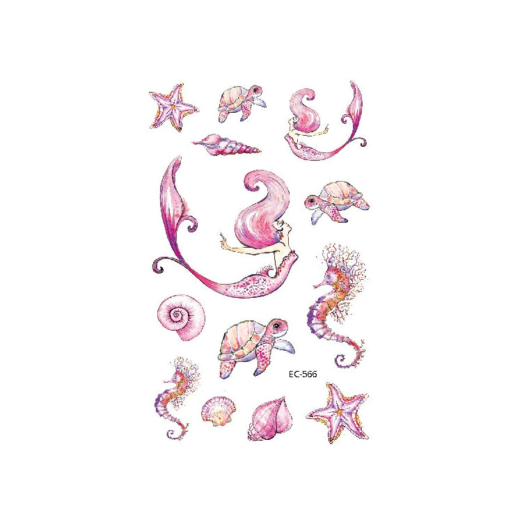 20 PCS Marine Animal Waterproof Children Tattoo Stickers, EC-559, EC-566, EC-567, EC-571, EC-572, EC-573, EC-574, EC-575, EC-576, EC-577, EC-741, EC-764