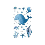 20 PCS Marine Animal Waterproof Children Tattoo Stickers, EC-559, EC-566, EC-567, EC-571, EC-572, EC-573, EC-574, EC-575, EC-576, EC-577, EC-741, EC-764