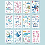 20 PCS Marine Animal Waterproof Children Tattoo Stickers, EC-559, EC-566, EC-567, EC-571, EC-572, EC-573, EC-574, EC-575, EC-576, EC-577, EC-741, EC-764