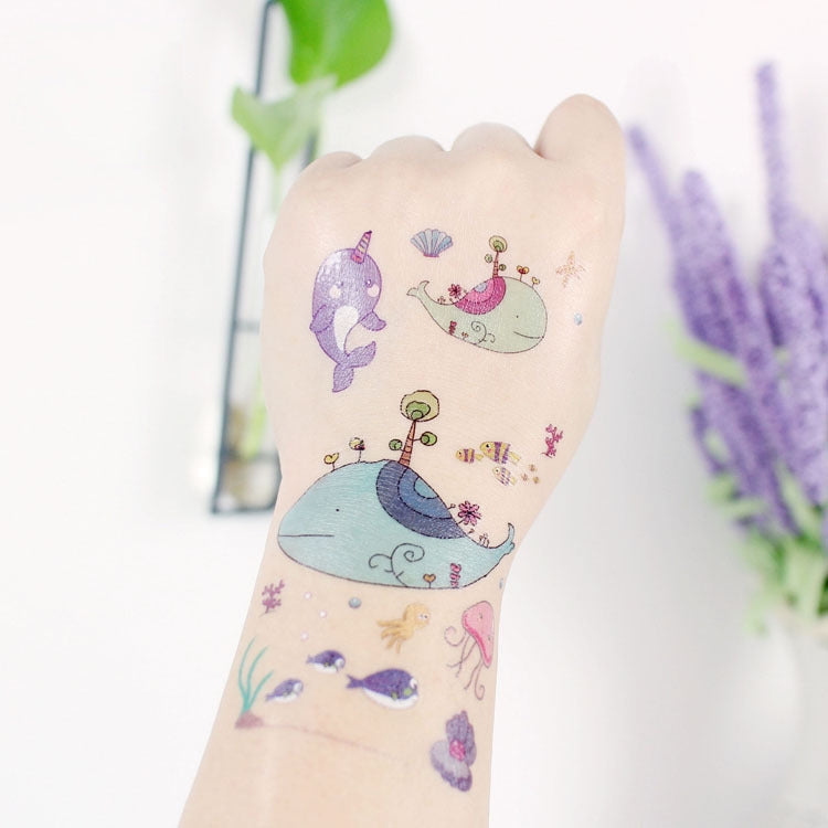 20 PCS Marine Animal Waterproof Children Tattoo Stickers, EC-559, EC-566, EC-567, EC-571, EC-572, EC-573, EC-574, EC-575, EC-576, EC-577, EC-741, EC-764