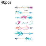 40 PCS Waterproof Small Fresh Tattoo Stickers, RC-445, RC-446, RC-447, RC-448, RC-449, RC-451, RC-452, RC-453, RC-454, RC-455, RC-456, RC-457
