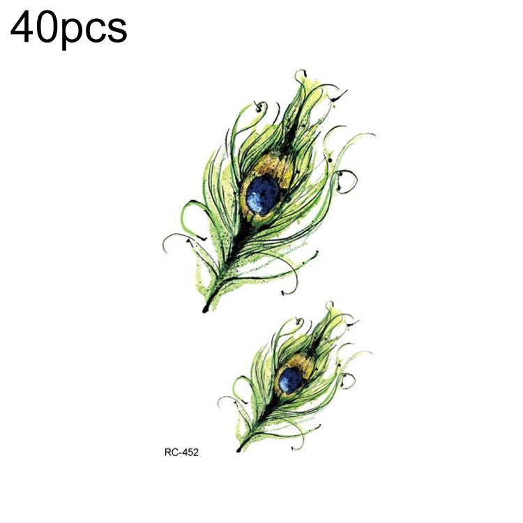 40 PCS Waterproof Small Fresh Tattoo Stickers, RC-445, RC-446, RC-447, RC-448, RC-449, RC-451, RC-452, RC-453, RC-454, RC-455, RC-456, RC-457