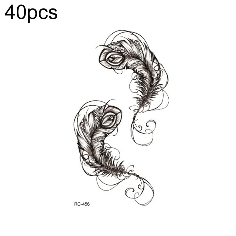 40 PCS Waterproof Small Fresh Tattoo Stickers, RC-445, RC-446, RC-447, RC-448, RC-449, RC-451, RC-452, RC-453, RC-454, RC-455, RC-456, RC-457