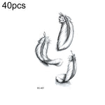 40 PCS Waterproof Small Fresh Tattoo Stickers, RC-445, RC-446, RC-447, RC-448, RC-449, RC-451, RC-452, RC-453, RC-454, RC-455, RC-456, RC-457