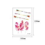 40 PCS Waterproof Small Fresh Tattoo Stickers, RC-445, RC-446, RC-447, RC-448, RC-449, RC-451, RC-452, RC-453, RC-454, RC-455, RC-456, RC-457