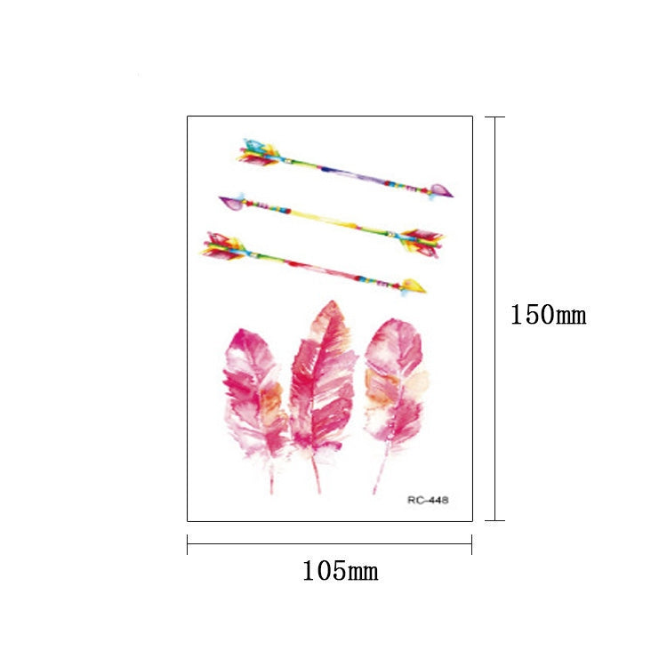 40 PCS Waterproof Small Fresh Tattoo Stickers, RC-445, RC-446, RC-447, RC-448, RC-449, RC-451, RC-452, RC-453, RC-454, RC-455, RC-456, RC-457