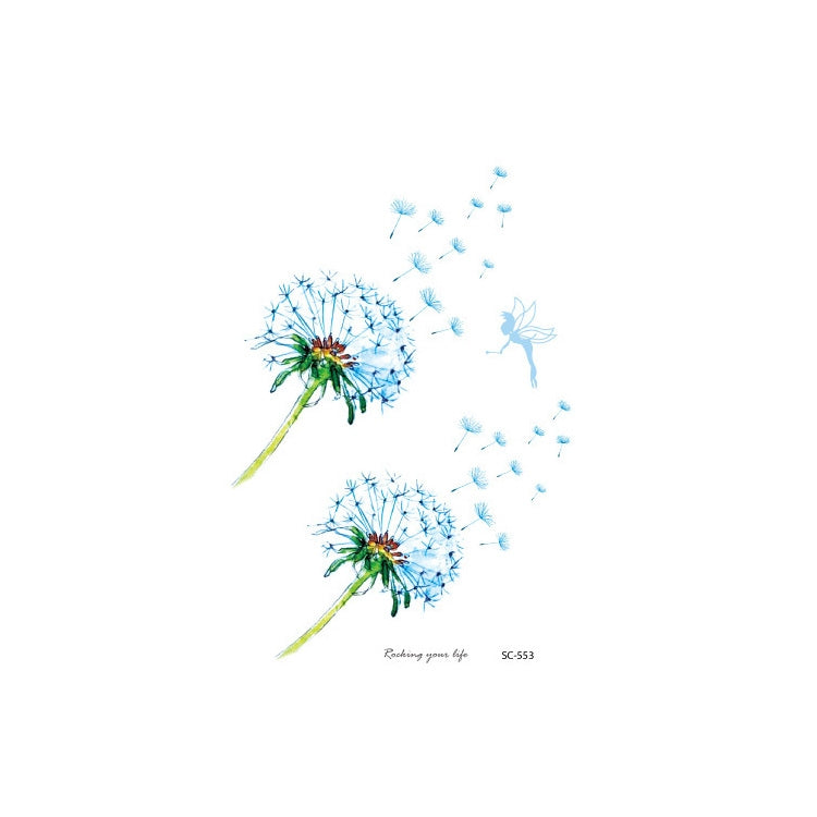 20 PCS Waterproof Flower Arm Tattoo Sticker, SC-529, SC-557, SC-558, SC-559, SC-561, SC-564, SC-551, SC-556, SC-552, SC-553, SC-554, SC-555