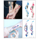 20 PCS Waterproof Flower Arm Tattoo Sticker, SC-529, SC-557, SC-558, SC-559, SC-561, SC-564, SC-551, SC-556, SC-552, SC-553, SC-554, SC-555