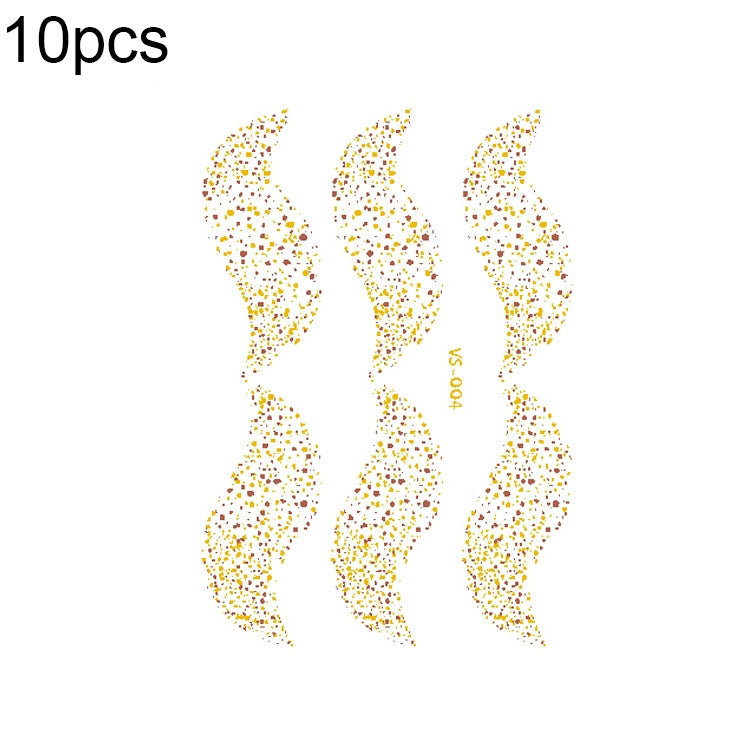 10 PCS Hot Stamping Waterproof Music Festival Face Tattoo Sticker, VS-001, VS-002, VS-003, VS-004, VS-005, VS-006, VS-007, VS-008, VS-009, VS-010